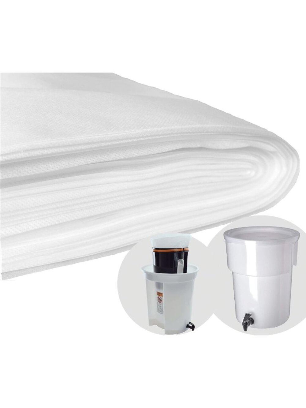 50 Pack Cold Brew Coffee Filters 20"x20" for 5-Gallon Makers - Commercial Use